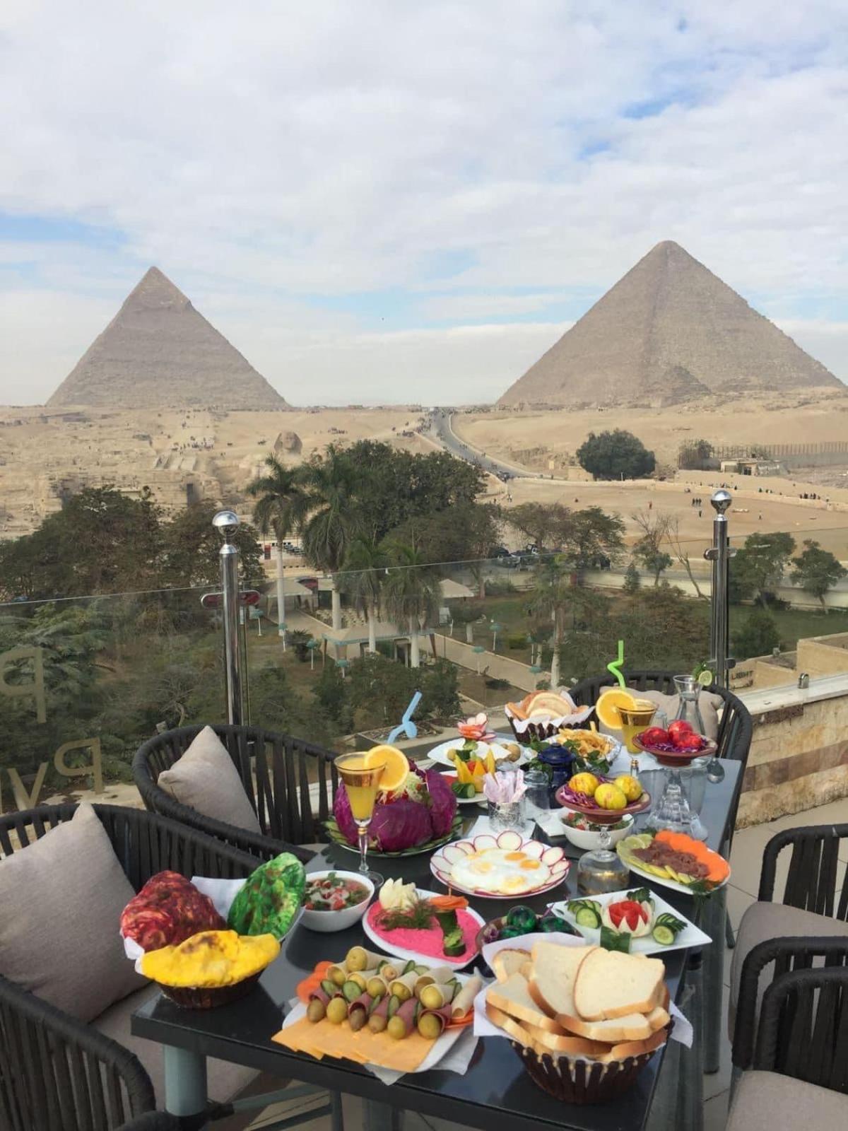 Steps In Pyramids View Hotel Kafret el-Gabal Eksteriør billede